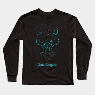 Just imagine girl artwork Long Sleeve T-Shirt